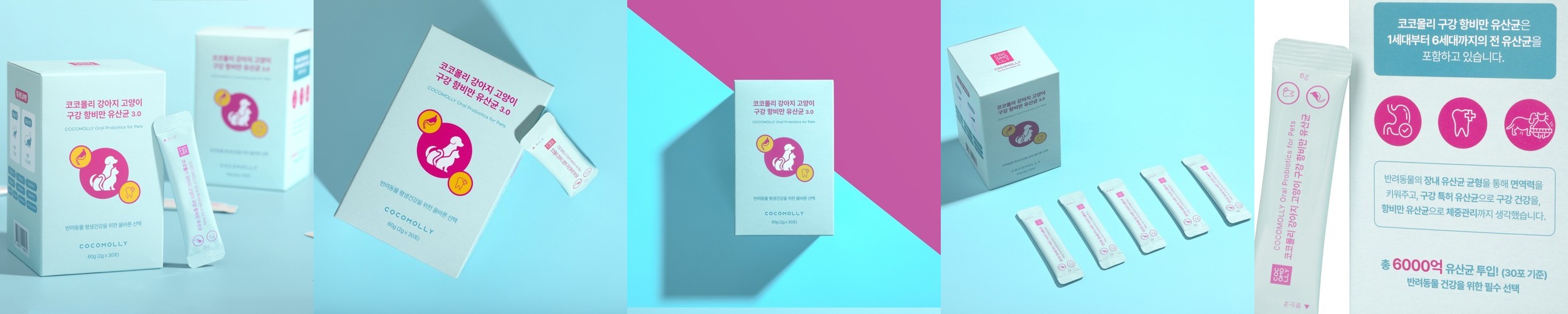 코코몰리 강아지 고양이 영양제 설사 변비 입냄새 구강 비만 유산균 프로바이오틱스