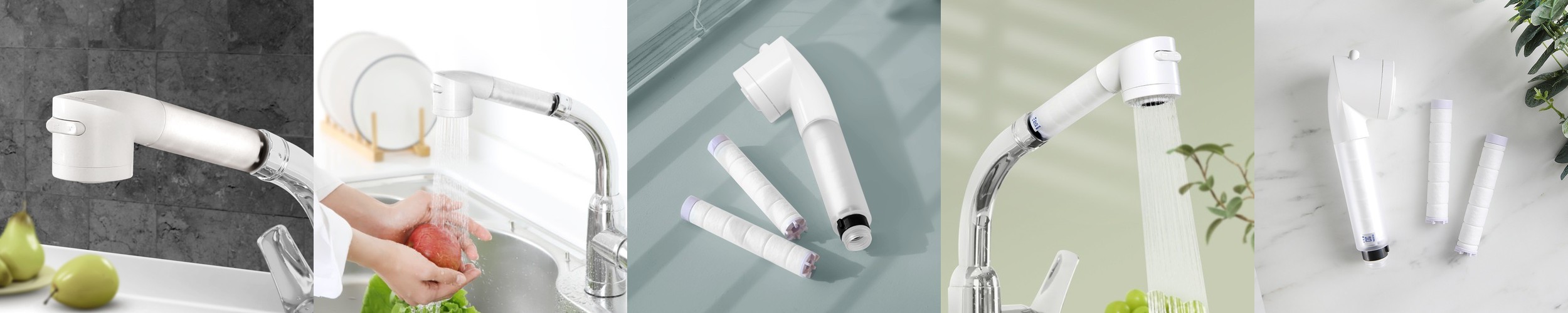 해피달링 주방 싱크대 헤드 수전 녹물제거 필터 절수 핸디형