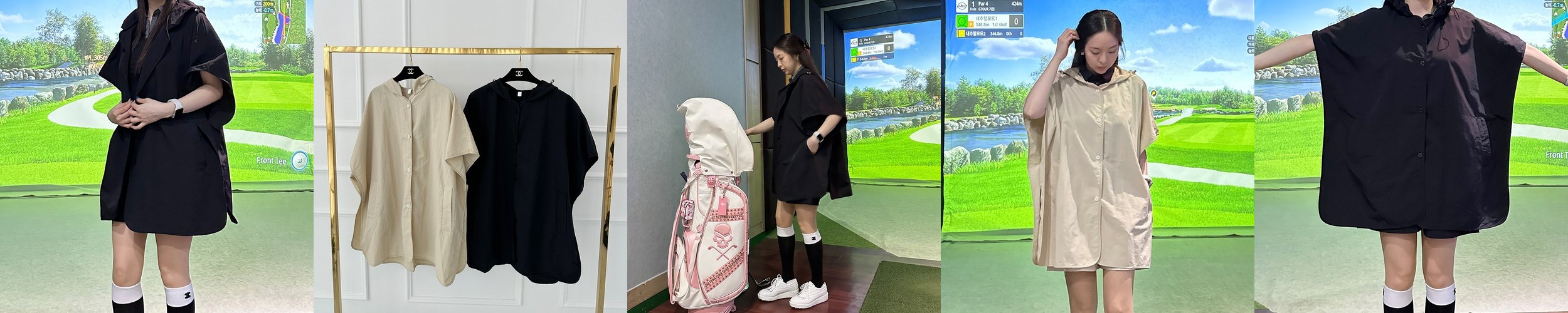 골프비옷 여성골프우비 골프레인코트