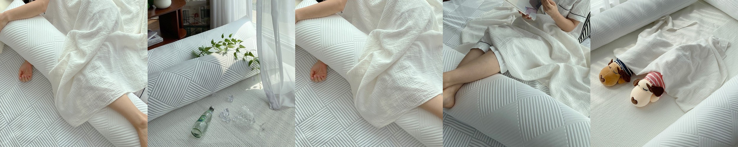 순면 피그먼트 알러지케어 안고자는 바디필로우 롱쿠션 긴베개