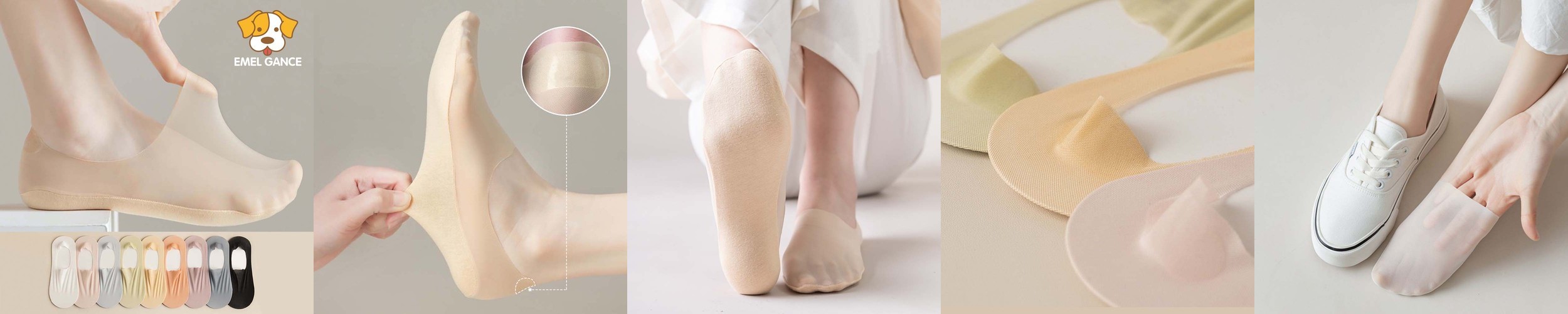 풋인솔 뒤꿈치 발바닥 각질 굳은살 케어 실리콘 보습양말 여성 덧신
