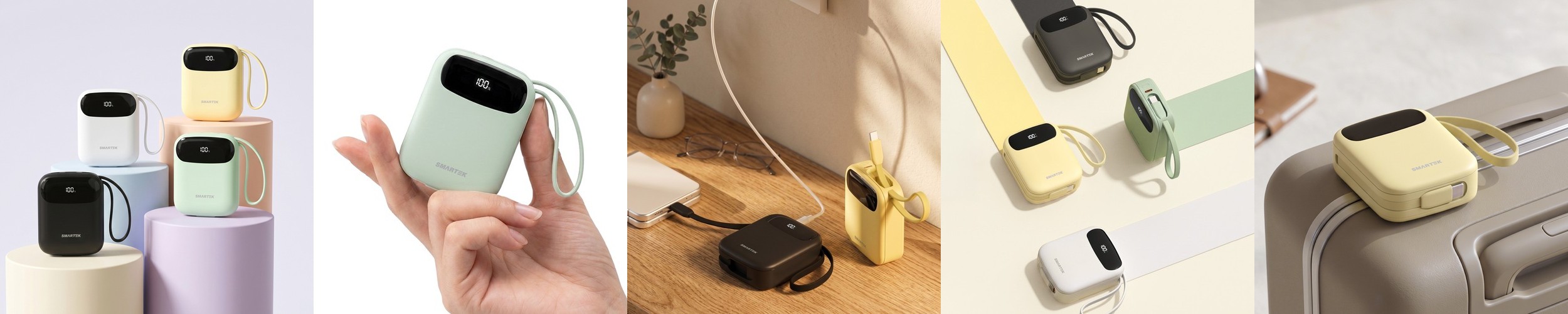 이어맥 팬톤 고속 충전 보조배터리 10000mAh 22.5W 릴 케이블 일체형