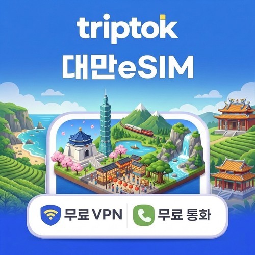 대만 eSIM e심 5G 중화텔레콤 FarEasTone 1GB~50GB 데이터 전화,VPN