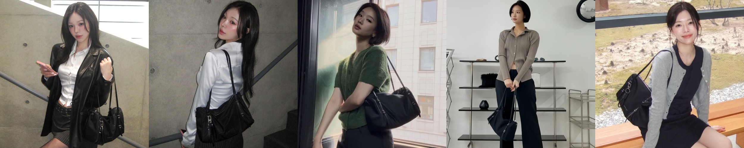 자체제작 나일론 시티백 토트 숄더백 차롬
