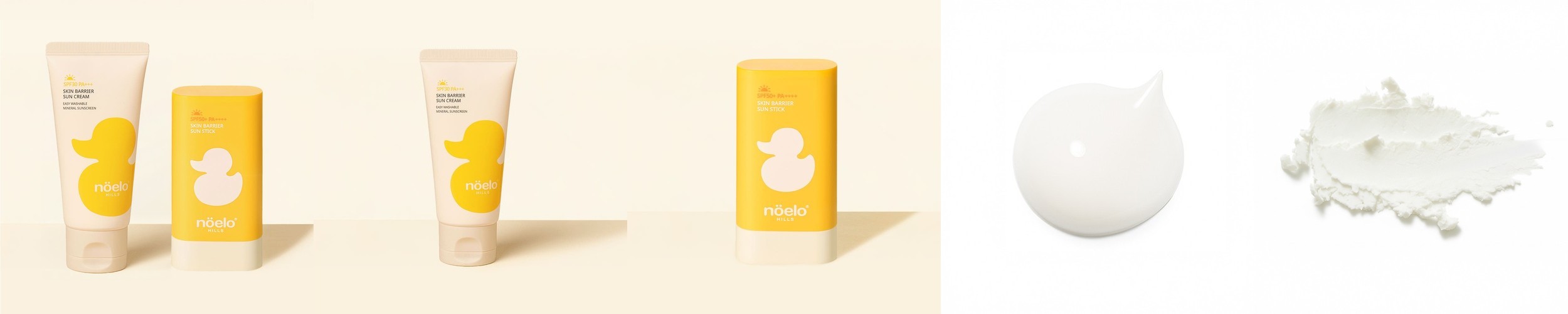 [워셔블 선케어 2종] 노엘로힐스 선크림+스틱 (무기자차, 아이/성인)