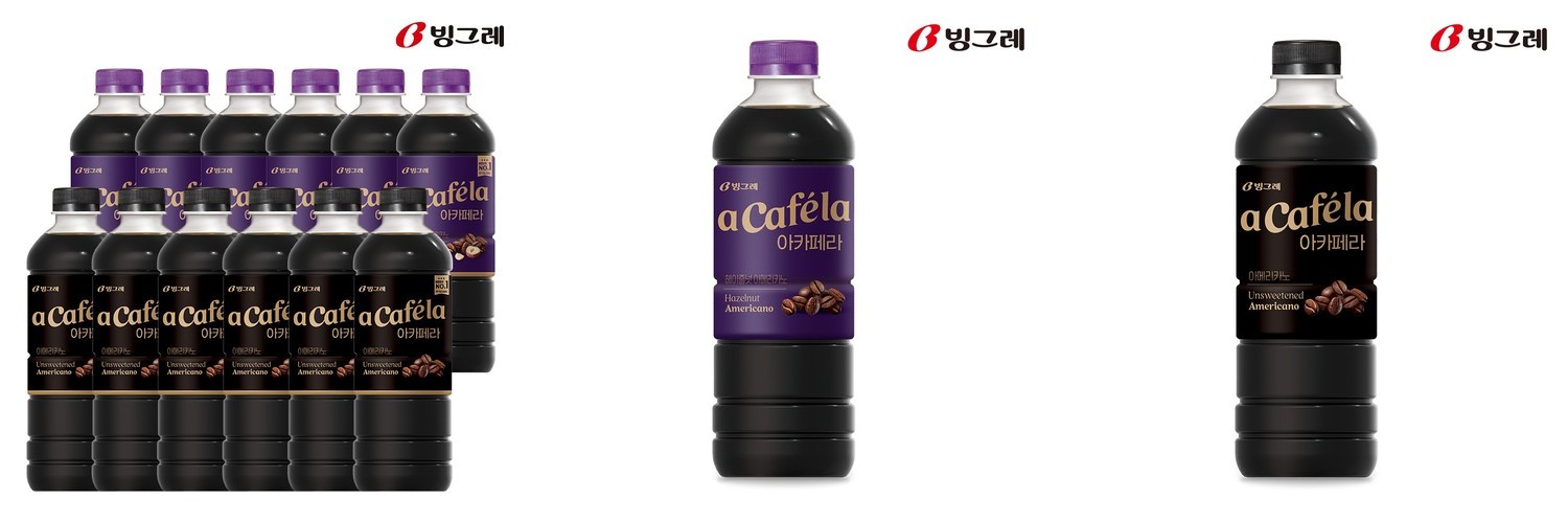 빙그레 아카페라 아메리카노 + 헤이즐넛 아메리카노, 1L, 12개