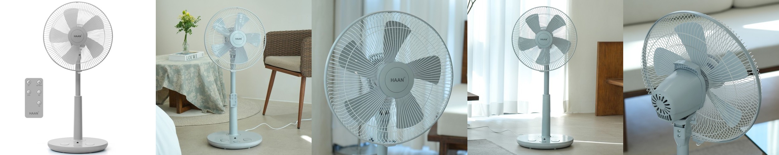 한경희 초미세풍 발터치 리모컨 선풍기 HAAN-HDC230 그레이