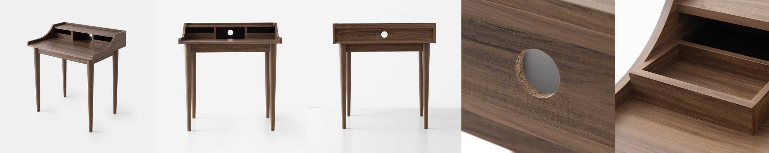 비나트 책상 TRM80D 800x570x860mm, 미들브라운 4155.6690