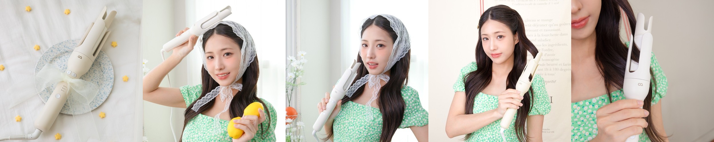 오아 데이지 오토 고데기 32mm 자동 회전 봉고데기 웨이브 아이롱 롤링 헤어 고대기