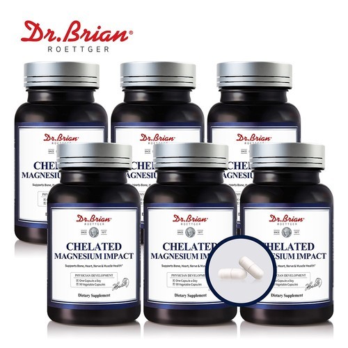 총18개월분 닥터브라이언 킬레이트 마그네슘 글리시네이트 임팩트 200mg 90캡슐, 6개
