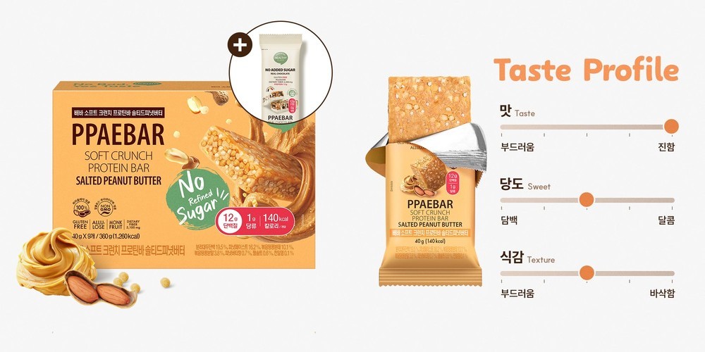 랩노쉬 프로틴 단백쿠키바 4종 12개입 프로틴바 단백질바 쫀득쿠키바 다이어트 간식