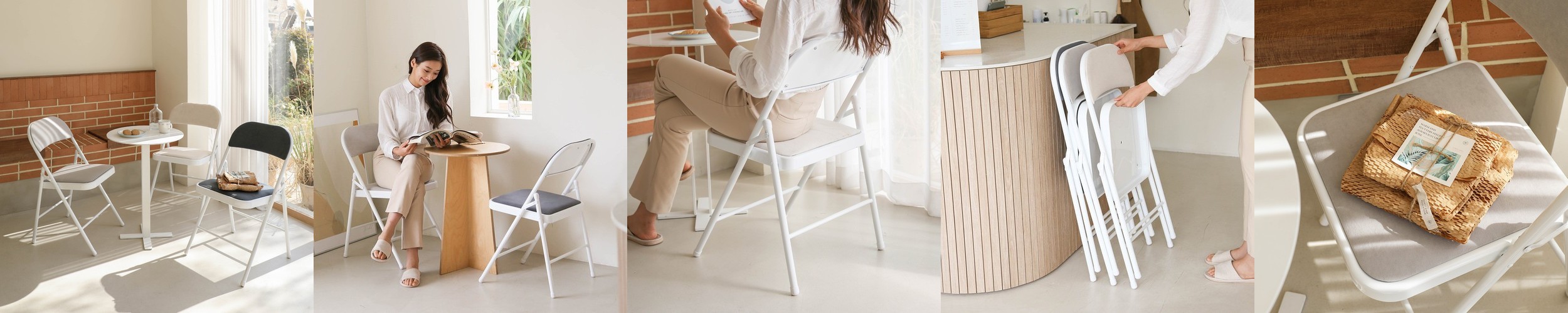 얼라이브즈 아쿠아 패브릭 접이식의자 (3컬러)