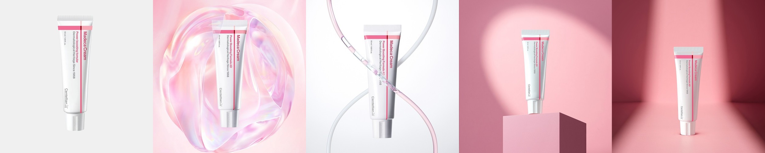 동국제약 센텔리안24 핑크 마데카크림 파워부스팅 포뮬러 어드밴스드 AD 50ml 1개 / 비타민C 병풀크림 테카 콜라겐 기미 잡티 모공 멜라닌 개선 탄력에 도움, 항산화 토닝 케어