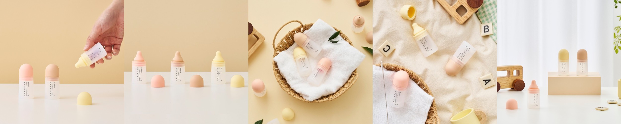 베베노 아기 신생아 실리콘 약병 약통 15ml 3개입