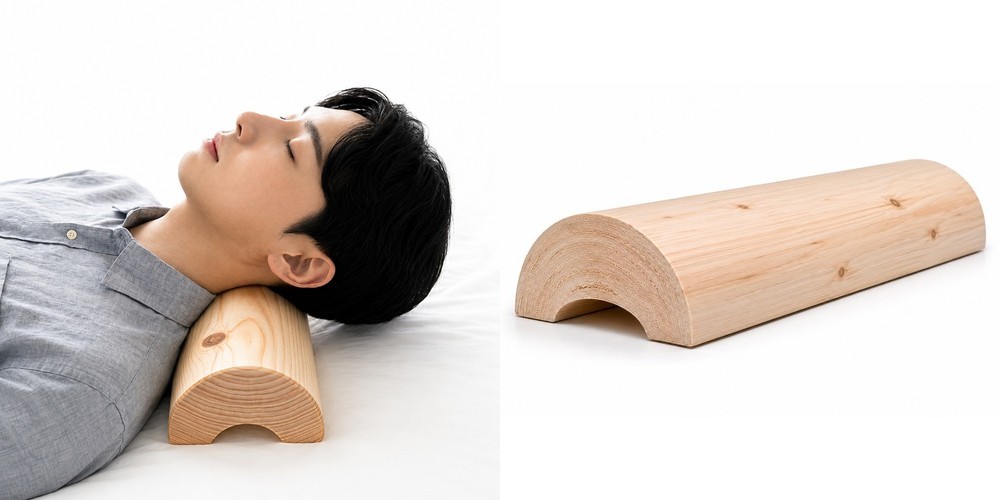 편백나무 경침 경추베개 목침 일자목 거북목 국내산 통원목 편백, 대형 (400mm)