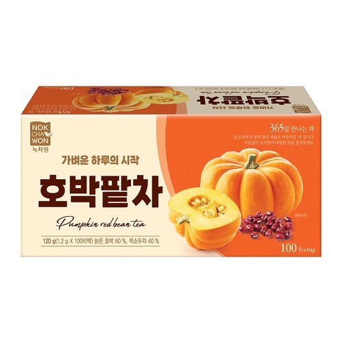 호박팥차 물 티백 2g 100개입 국산 늙은 붓기 카페인없는 빼는 차