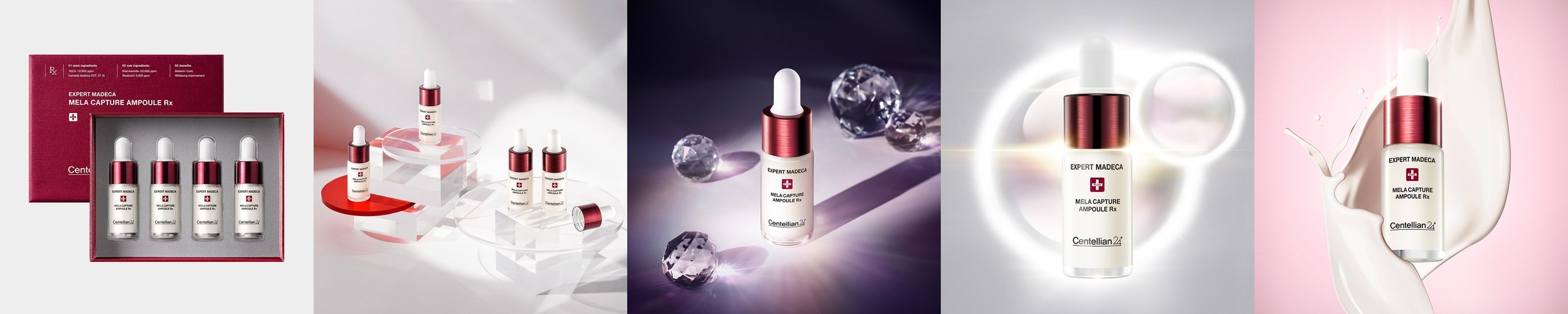 동국제약 센텔리안24 엑스퍼트 마데카 멜라캡처 앰플Rx 7ml (4개입) / 기미 잡티 멜라닌 주름 개선에 도움 마데카멜라캡쳐앰플