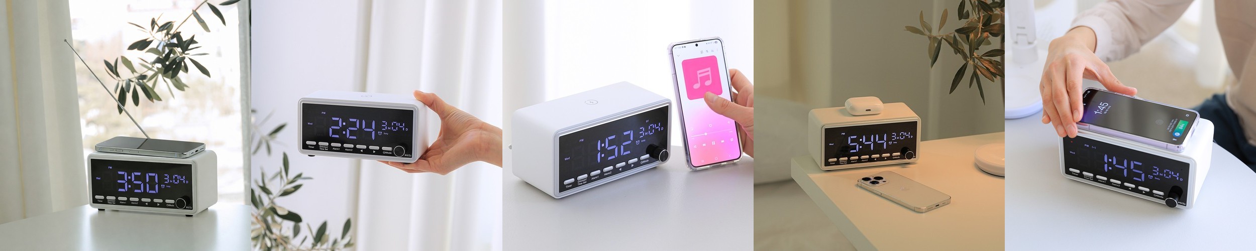 국산 루나리스 GPS 전파 수신 LED 벽걸이시계 개업 선물 사무실 디지털 전자 38cm