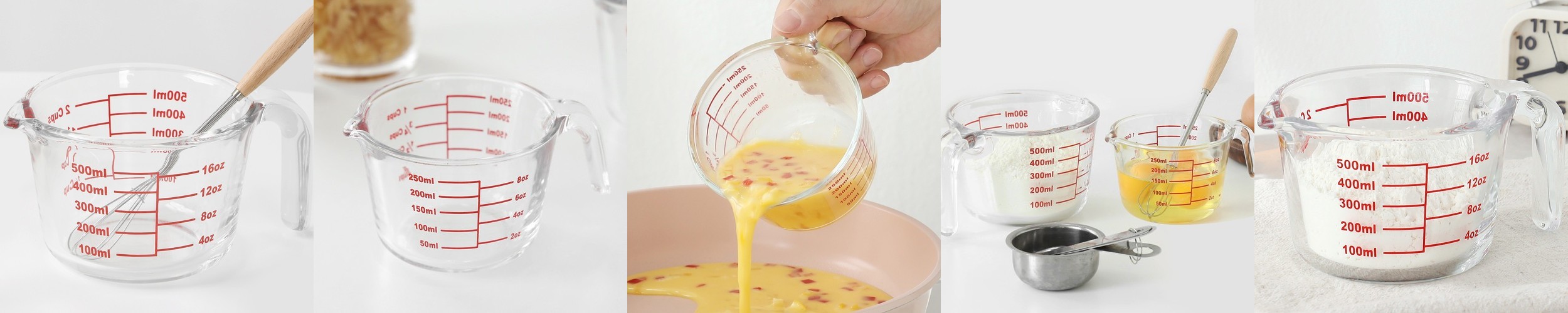 네오플램 내열유리 계량컵 눈금 비이커 500ml, 1개