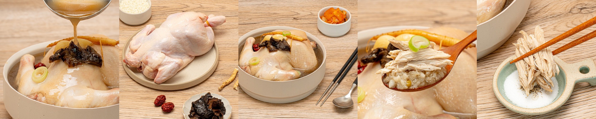 초복 중복 말복 복날맞이 간편 냉동 보양식 능이 삼계탕 1.2kg, 2개