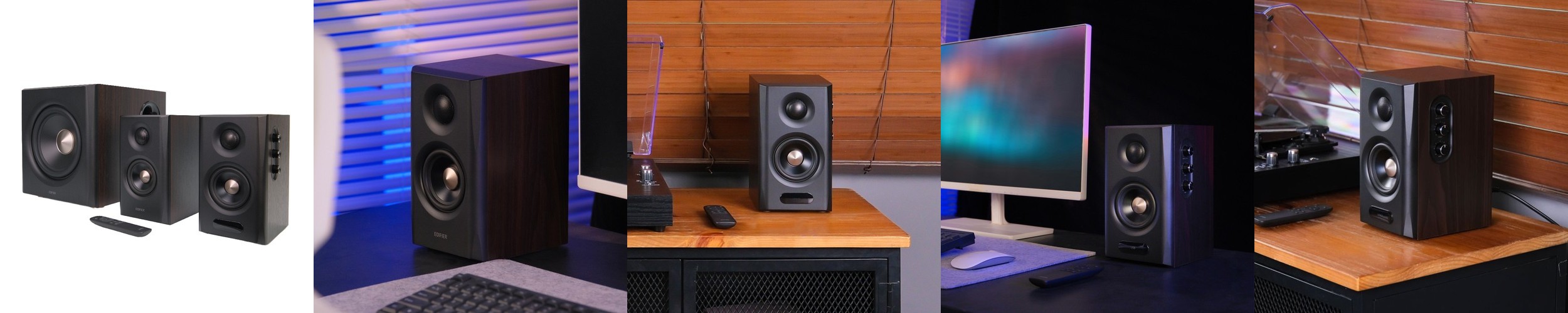 [EDIFIER] S355DB 2.1채널 블루투스 액티브 스피커 150W 월넛