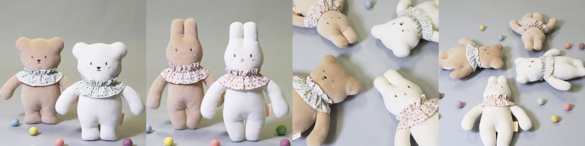 듀라론 냉감 곰돌이 애착 인형 바디필로우 아기인형 냉고미 아기 죽부인