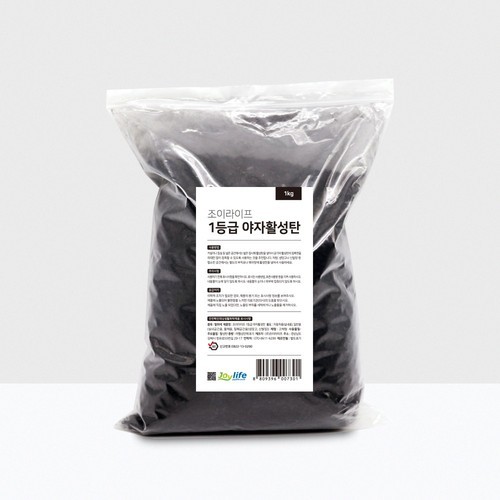 야자 활성탄 1kg 베이크아웃 새집증후군 천연 공기정화용 숯 냄세제거 제습
