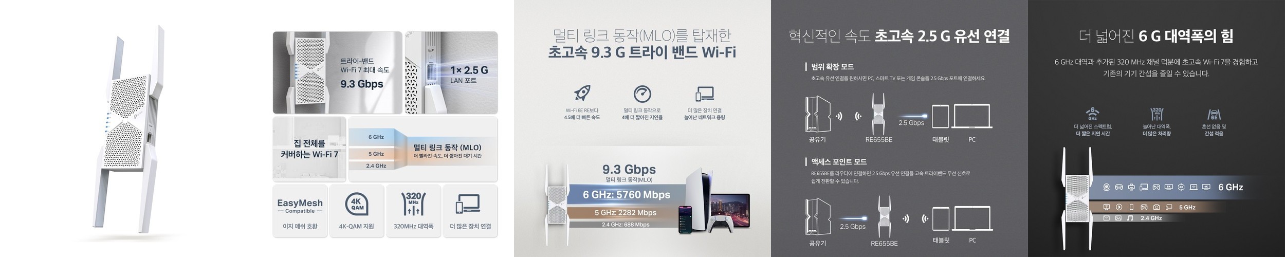 티피링크 RE200 750Mbps 듀얼밴드 무선 AP 와이파이 증폭기 확장기