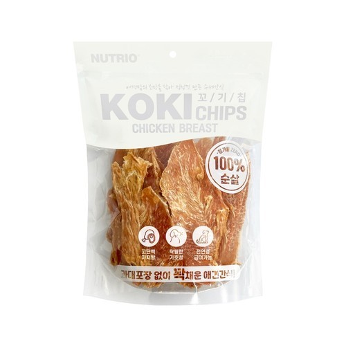 뉴트리오 꼬기칩 강아지 대용량 간식 닭가슴살, 500g, 1개