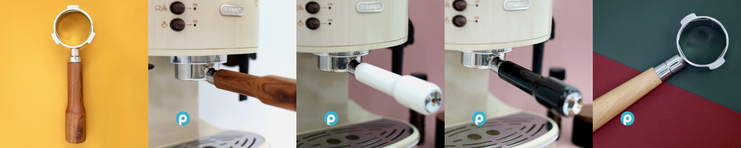[호환]모즈스웨덴 바텀리스 포터필터 58mm 위즈웰 DMH-1301 필립스 바리스타 브루 로즈우드