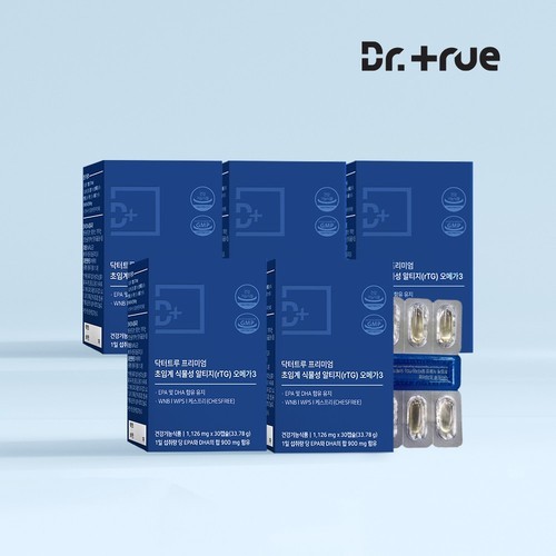 [12개월분] 오메가스타 알래스카 오메가3 rTG 비린내없는 장용성캡슐 60캡슐, 6개