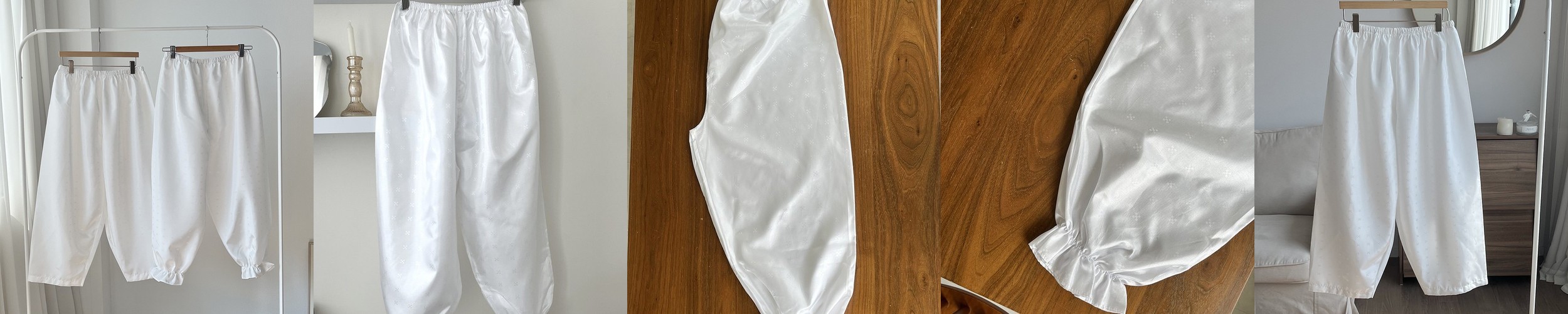 웨딩속바지 치마 검정 흰색 화이트 실크 쿨 여름 y존커버 하이웨스트 한복 교복 사각 아이돌