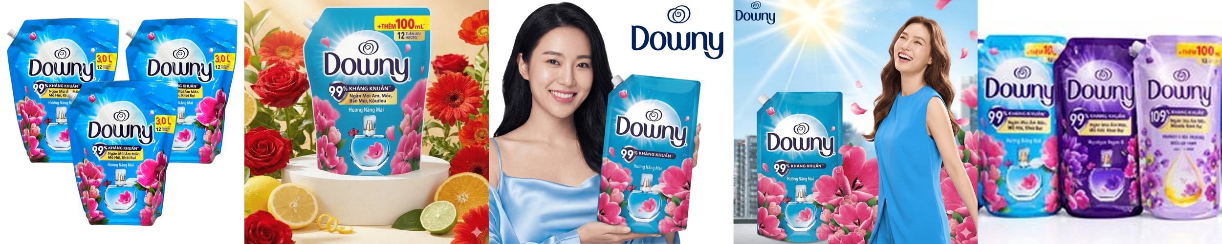다우니 향수컬렉션 초고농축 섬유유연제 퍼퓸 생화향기 1L