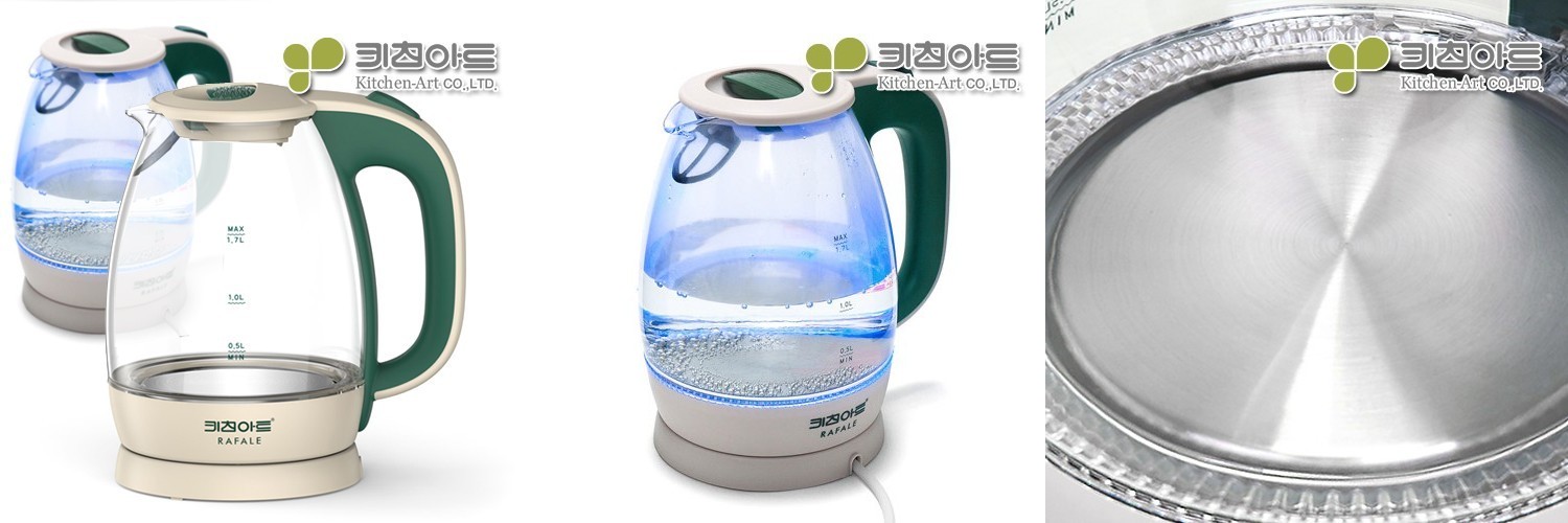 신일 무선 전기포트 1.7L 유리 전기주전자 커피포트