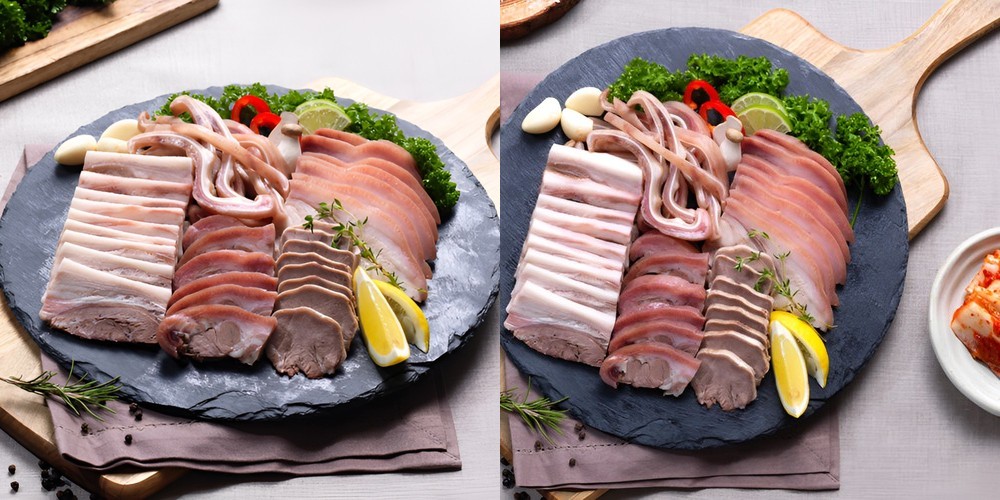 한방보쌈 250g내외 통삼겹살 수육 오겹살 캠핑 집들이 음식