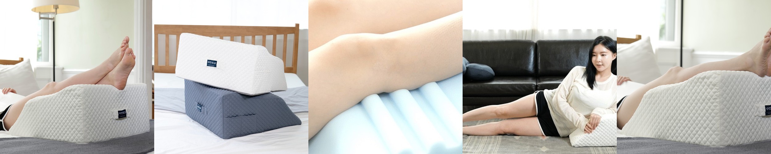 1+1set 수면도감 다리베개 다리쿠션 발베개 종아리쿠션 26cm