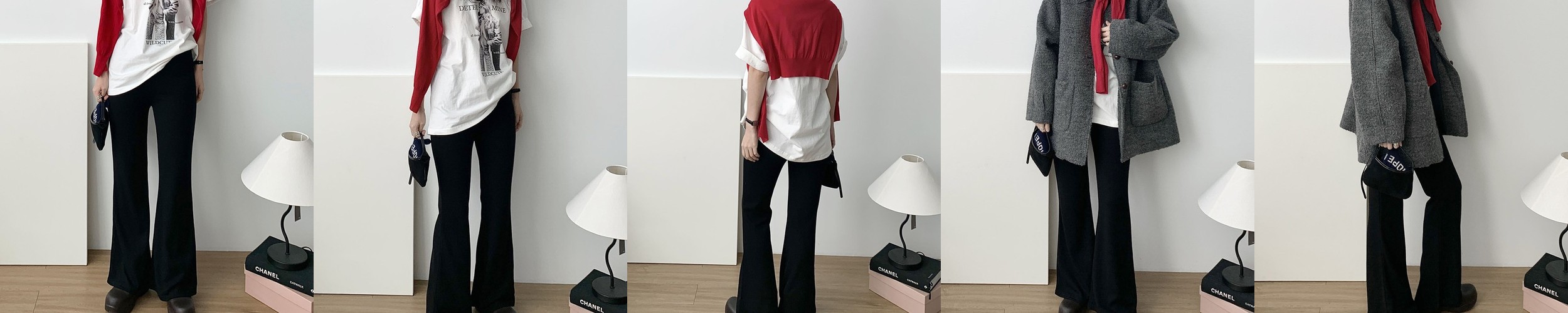 와이드 밴딩 팬츠 데일리룩 편한핏 원데이핏 ONeday fit