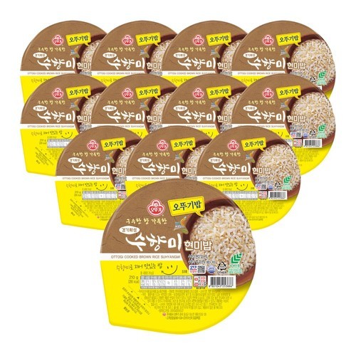 오뚜기 오뚜기밥 수향미 현미밥 210g, 12개