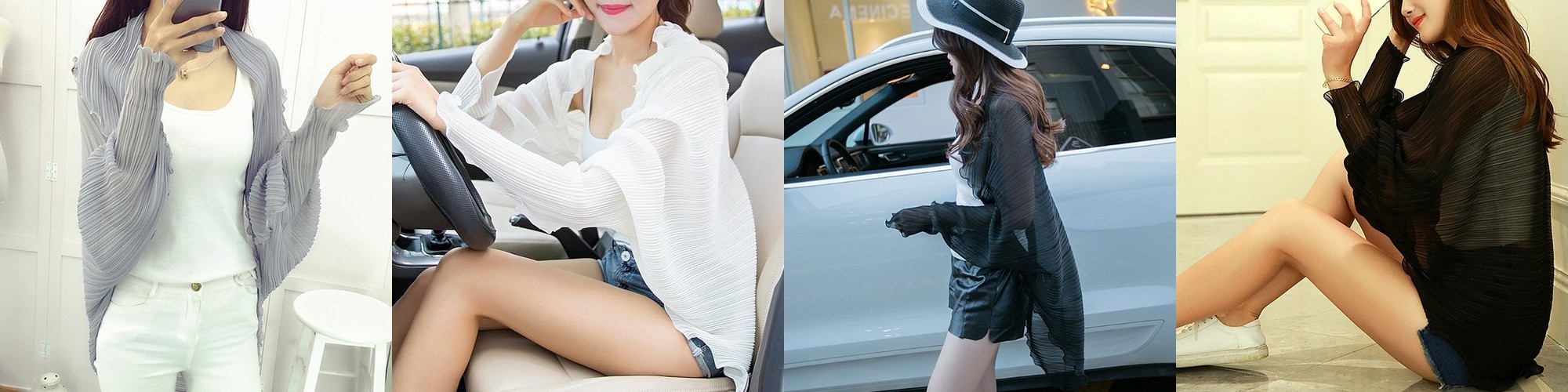 여름블라우스 나시 민소매 쉬폰 화이트 브이넥 블랙 검정 흰 여성정장이너 V넥 [테이]