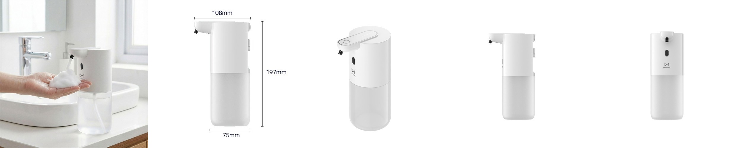 [유통기한 임박] 핸드워시 손세정제 500ml+리필 400ml 2개