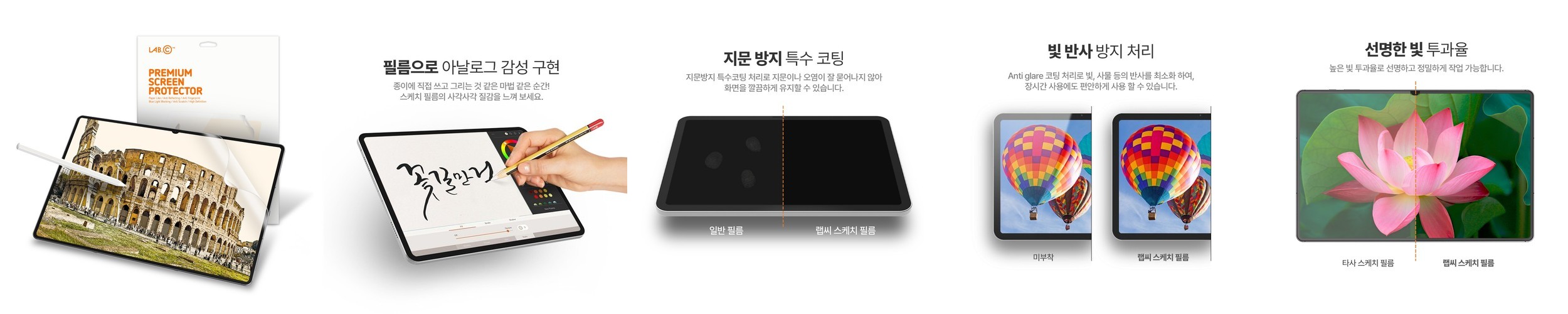 랩씨 종이질감 지문방지 저반사 액정보호필름 (오리지널 버전) 갤럭시 탭 S11 울트라, 1매입