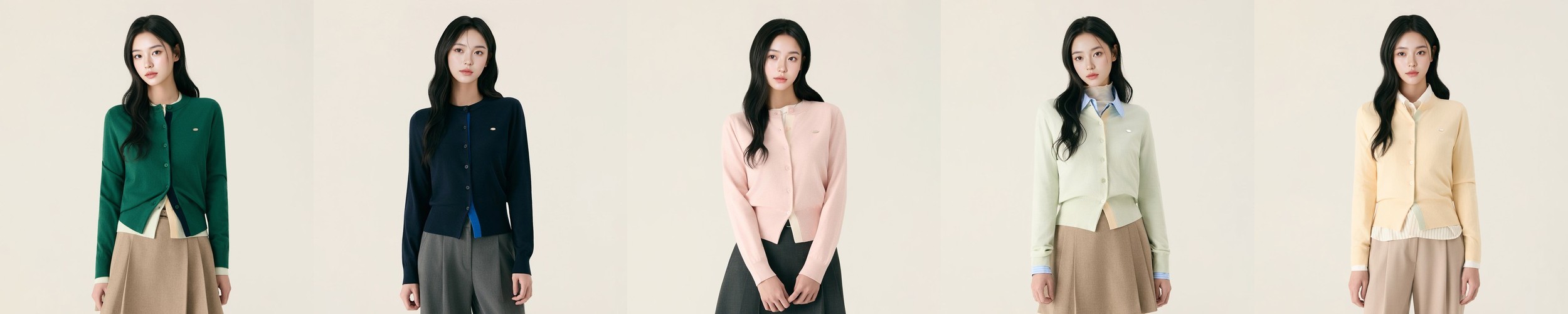 [네이버단독][N배송] 로엠 올데이가디건 라운드넥 긴팔 가디건 RMCKG23R99