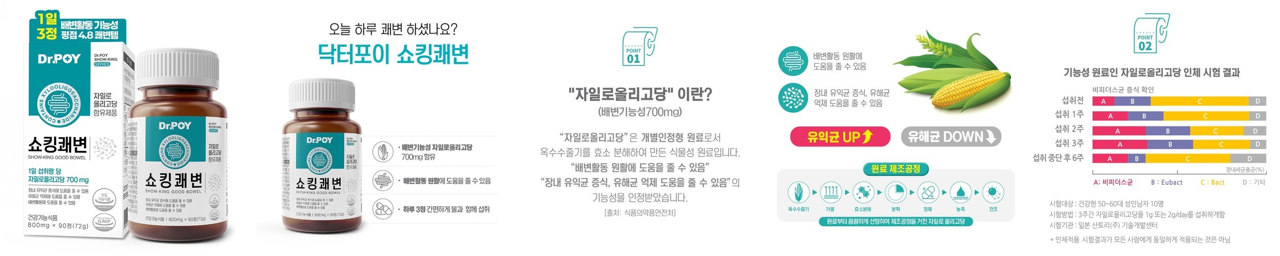 콩콩효소 쥐눈이콩 임산부 효소 유산균 소화 곡물 발효 분해 5g 20포, 1개