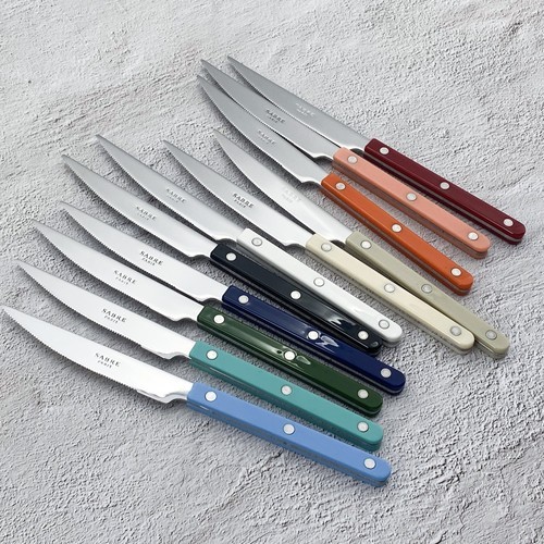 사브르 비스트로 샤이니 디너나이프 11컬러 프랑스 커트러리 sabre 테이블나이프