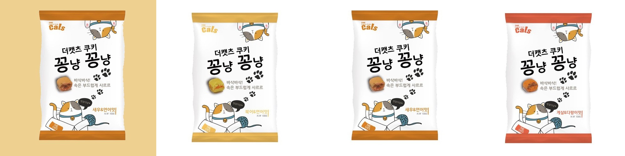 바잇미 바삭한 고양이 비스킷 캣츠파티 필링 쿠키 – 해산물(피모건강) (유통기한 2026-08-02)