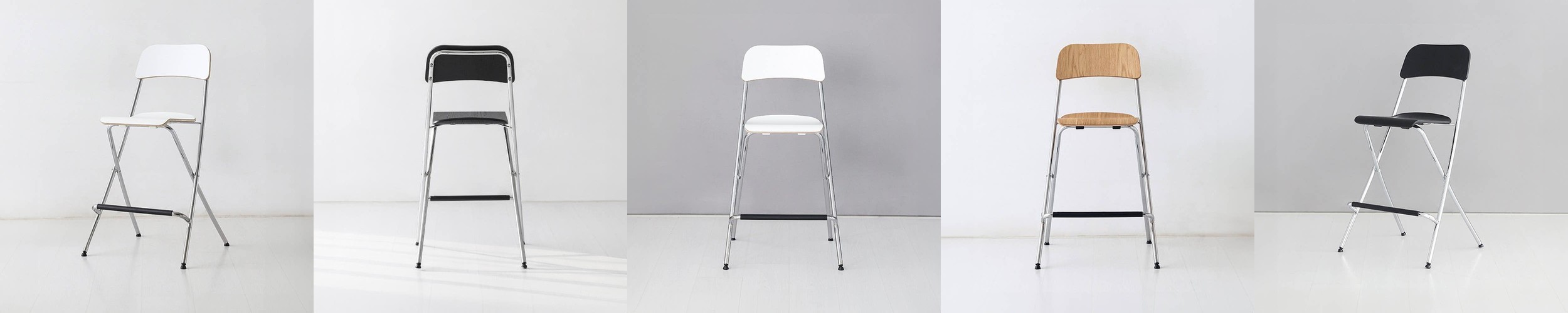 편한 아일랜드 식탁의자 높은 패브릭 홈바 의자 슈리 58cm 오프화이트