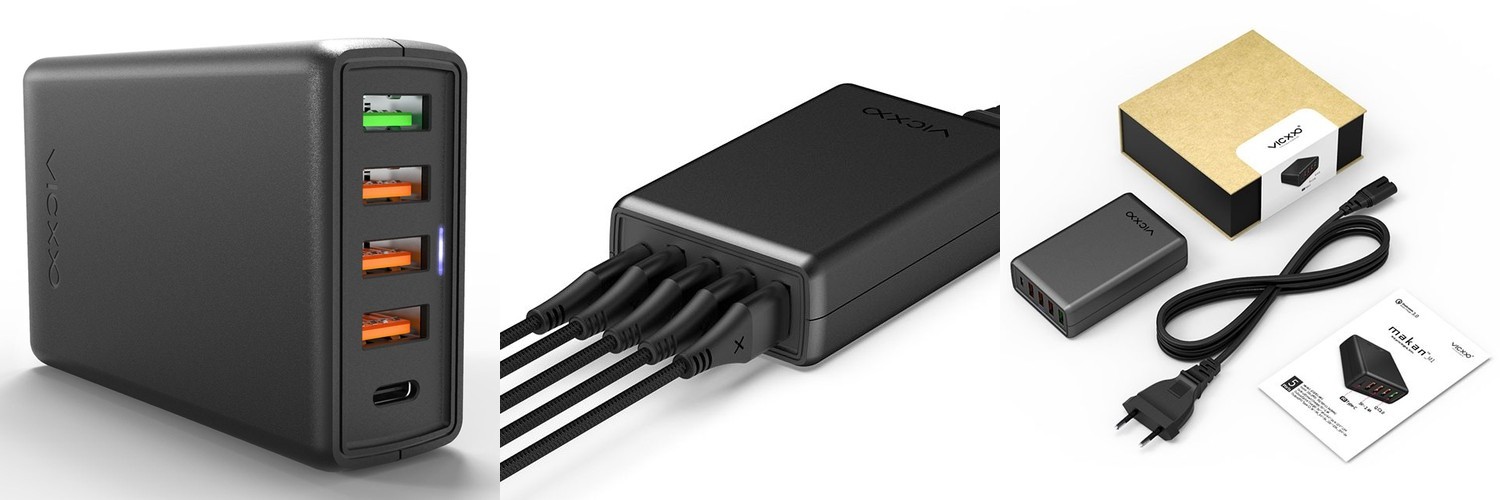(마칸M1) 5포트 퀄컴 퀵차지 3.0 USB PD 고속 멀티 충전기