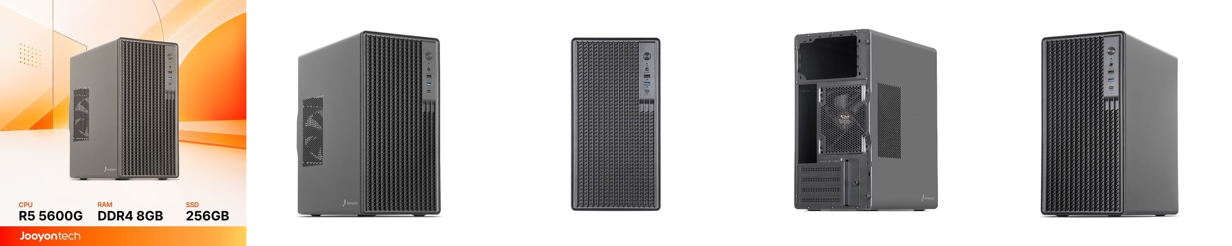 주연테크 홈오피스 굿워크 AMD 라이젠5 5600G 내장그래픽 DDR4 8G NVMe 256G 사무용 가정용 컴퓨터 D1v56G 블랙