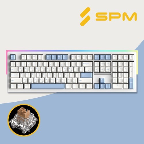 SPM키보드 몽돌키보드 PL87W 블랙, 몽돌축