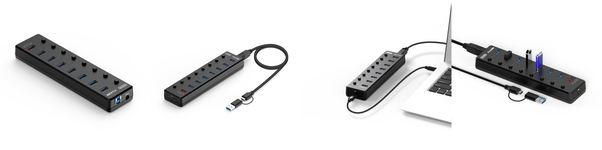 USB3.0 7포트+퀵차지+PD 확장 허브 NEXT UH309PD